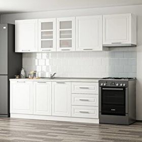 Minar Mobilya 270 cm Mebran C Beyaz 270-mcb2 Mutfak Dolabı