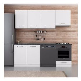 Minar Mobilya Beyaz 220 B14 220 cm Mutfak Dolabı