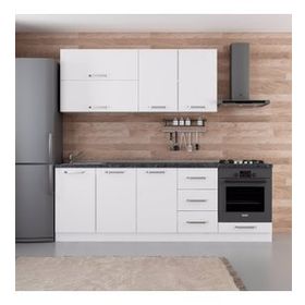 Minar Mobilya Beyaz 240-B4 240 cm Hazır Mutfak Dolabı