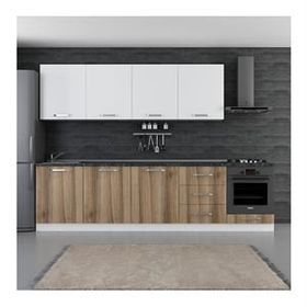 Minar Mobilya Beyaz Dore 300-D10 300 cm Mutfak Dolabı