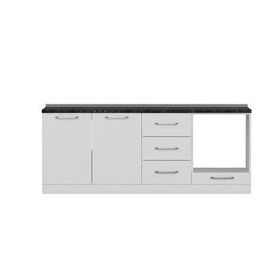 Minar Mobilya Byz 210-b6-alt 210 cm Mutfak Dolabı