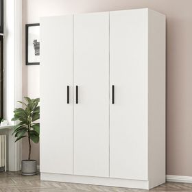 Minar Mobilya Kale 3 Kapaklı Zincir Beyaz 210 CM Dolap