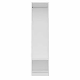 Minar Mobilya Minar Kale 1 Kapaklı Beyaz 210 CM Dolap