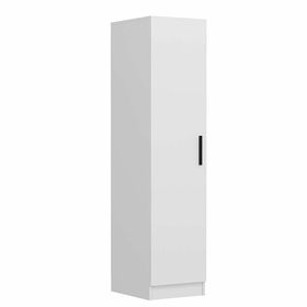 Minar Mobilya Minar Kale 1 Kapaklı Beyaz Beyaz 190 CM Dolap