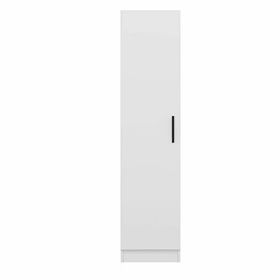 Minar Mobilya Minar Kale 1 Kapaklı Beyaz Beyaz 190 CM Dolap
