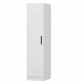 Minar Mobilya Minar Kale 1 Kapaklı Beyaz Beyaz 190 CM Dolap