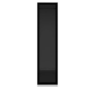 Minar Mobilya Minar Kale 1 Kapaklı Beyaz Füme Cam 210 CM Dolap