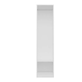 Minar Mobilya Minar Kale 1 Kapaklı Dore Beyaz 190 CM Dolap