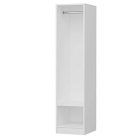Minar Mobilya Minar Kale 1 Kapaklı Dore Beyaz 190 CM Dolap