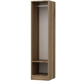 Minar Mobilya Minar Kale 1 Kapaklı Dore Beyaz Panjur 190 CM Dolap