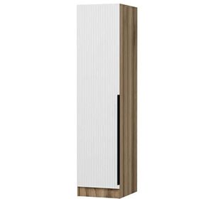 Minar Mobilya Minar Kale 1 Kapaklı Dore Beyaz Panjur 190 CM Dolap