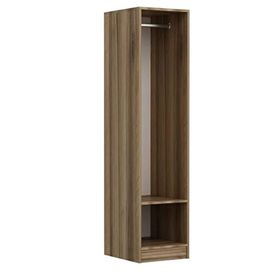 Minar Mobilya Minar Kale 1 Kapaklı Dore Beyaz Panjur 190 CM Dolap