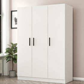 Minar Mobilya Minar Kale 3 Kapaklı Zincir Beyaz 190 CM Dolap