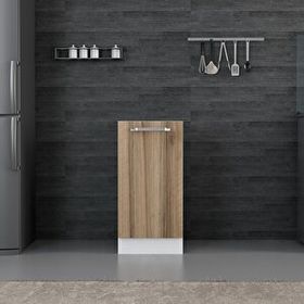 Minar Mobilya Mutfak Alt Modül 1 Kapaklı 1 Raflı 40 cm Beyaz Dore D1 Dolap