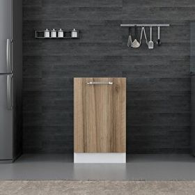 Minar Mobilya Mutfak Alt Modül 1 Kapaklı 1 Raflı 50 cm Beyaz Dore D1 Dolap