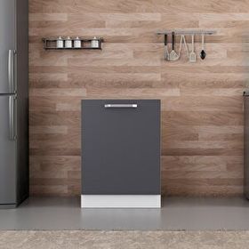 Minar Mobilya Mutfak Alt Modül 1 Kapaklı 60 cm Eviye Beyaz Antrasit A1 Dolap