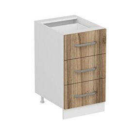 Minar Mobilya Mutfak Alt Modül 3 Çekmeceli Nray 45 cm Beyaz Dore D1 Dolap
