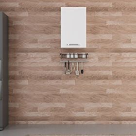 Minar Mobilya Mutfak Modül Üst 1 Kapaklı 2 Raflı 45 cm Beyaz Membran C Beyaz Dolap