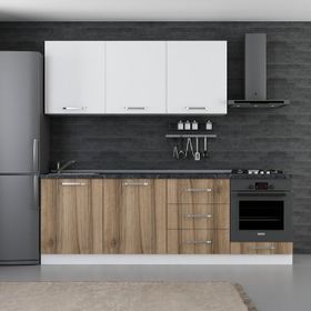 Minar Novel Beyaz Dore 7 240 cm Mutfak Dolabı