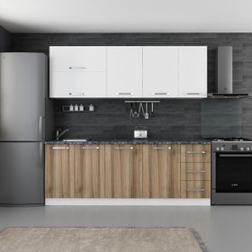 Minar Space Beyaz Dore 2 220 cm Mutfak Dolabı