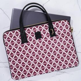 Minbag 563-27 Marin Gül Kurusu Siyah Laptop Çantası
