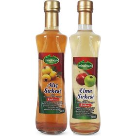 Mindivan Doğal Elma Sirkesi 500 ml + 500 ml Alıç Sirkesi