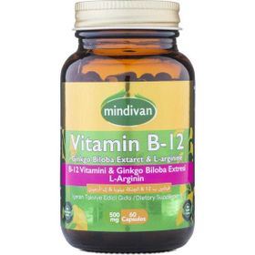 Mindivan Vitamin B12 Ginkgo Biloba 60 Kapsül