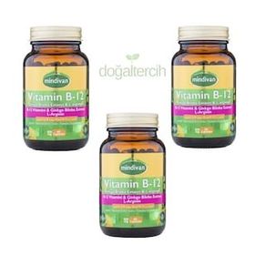 Mindivan Vitamin B12 Ginkgo Biloba Arginine 3x60 Kapsül