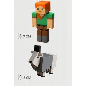 Minecraft Alex ve Keçi Figür Seti