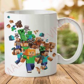 Minecraft Characters Baskılı Kupa