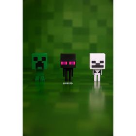 Minecraft Enderman Creeper Skeleton 3 Adet Figür