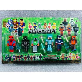 Minecraft Spiderman Kaptan Amerika Paw Patrol 12'li Oyuncak