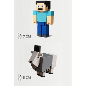 Minecraft Steve ve Keçi Figür Seti