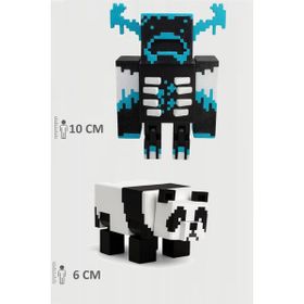 Minecraft Warden ve Panda Figür