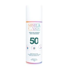 Minela Care Anti-Aging Organik Mineral Filtreli SPF50+ 70 gr Yüz Güneş Kremi