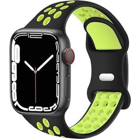 Minesk Siyah Apple Watch 1/2/3/4/5/6/7/8/SE Uyumlu Seri Silikon Kordon Kayış