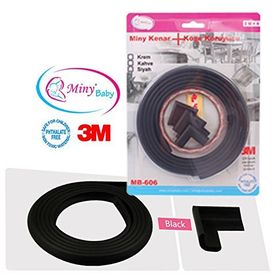 Mini Baby Siyah Kenar Köşe Koruyucu Seti
