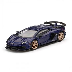Mini GT 1:64 Lamborghini Aventador SVJ Viola Aletheia Model Araba