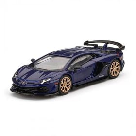 Mini GT 1:64 Lamborghini Aventador SVJ Viola Aletheia Model Araba