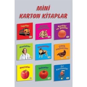 Mini Karton Kitaplar Seti - 9 Kitap Takım - 0-6 Yaş Yayınları