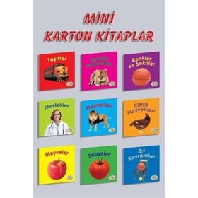 Mini Karton Kitaplar Seti - 9 Kitap Takım - 0-6 Yaş Yayınları