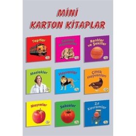 Mini Karton Kitaplar Seti - 9 Kitap Takım - 0-6 Yaş Yayınları