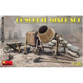 Miniart 5748686 1:35 35593 Maket Beton Mikser Seti