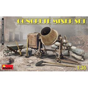 Miniart 5748686 1:35 35593 Maket Beton Mikser Seti