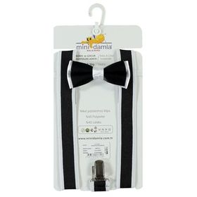 Minidamla 1-7 Yaş Erkek Çocuk Lacivert Pantolon Askısı Takımı