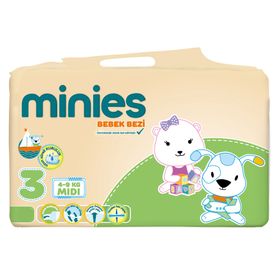 Minies 3 Numara Midi Bebek Bezi
