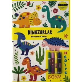 Minik Ressamlar - Dinozorlar Boyama Kitabı -Doğan ve Egmont Yayıncılık