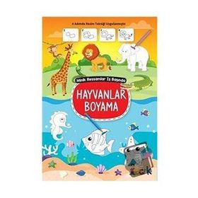 Minik Ressamlar İş Başında-Hayvanlar Boyama - Bıcırık Yayınları
