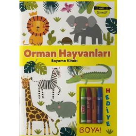 Minik Ressamlar - Orman Hayvanları Boyama Kitabı - Doğan ve Egmont Yayıncılık