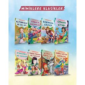 Miniklere Klasikler Seti 8 Kitap Takım - kollektif